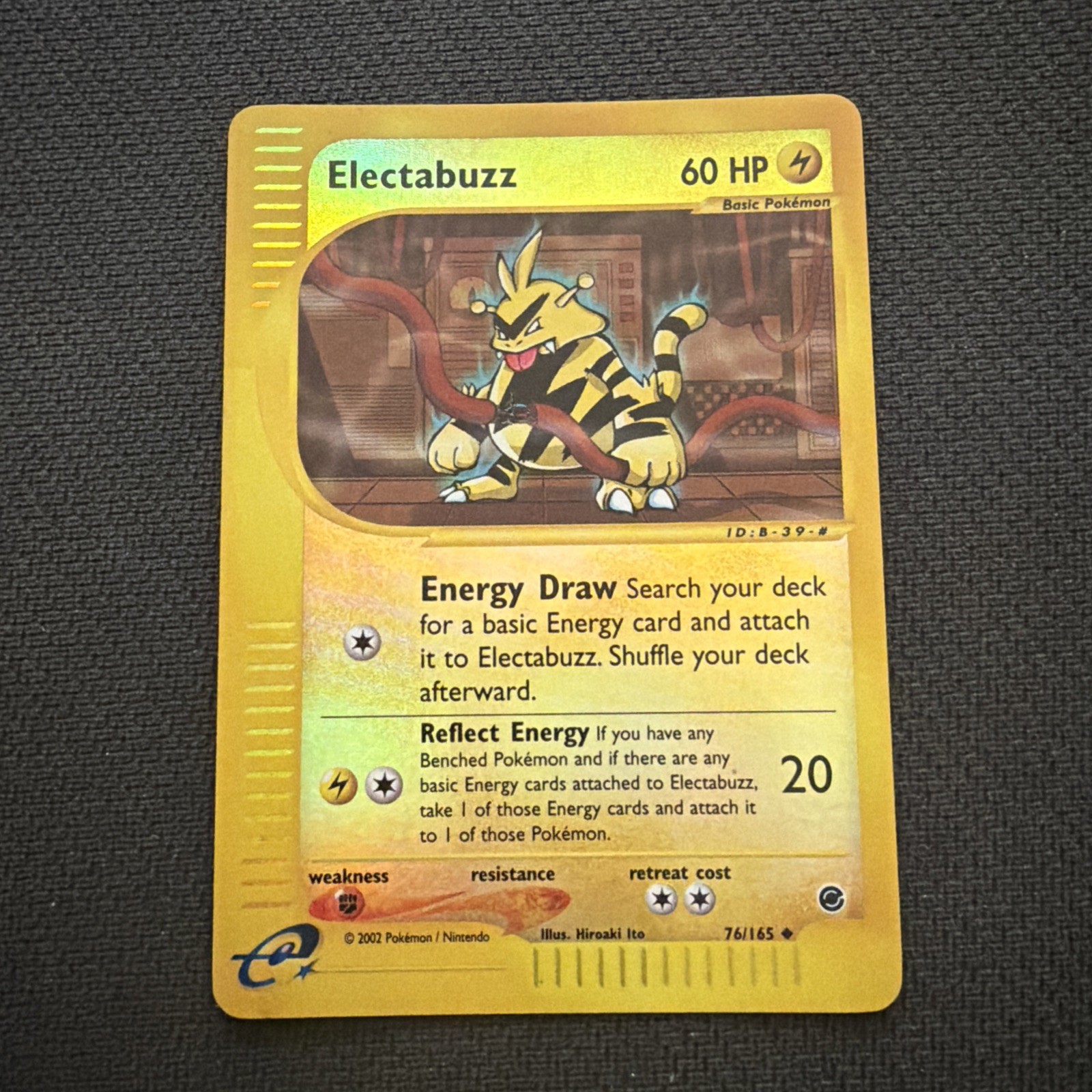 Electabuzz 76/165 Reverse Holo Expedition Pokemon Card Excellent Condition