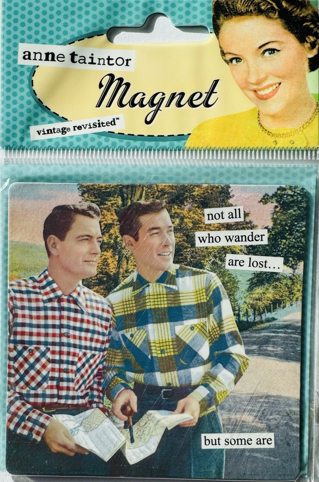 Anne Taintor Magnet Hilarious 50’s Retro MCM Ad Style BRAND NEW! Clueless Men