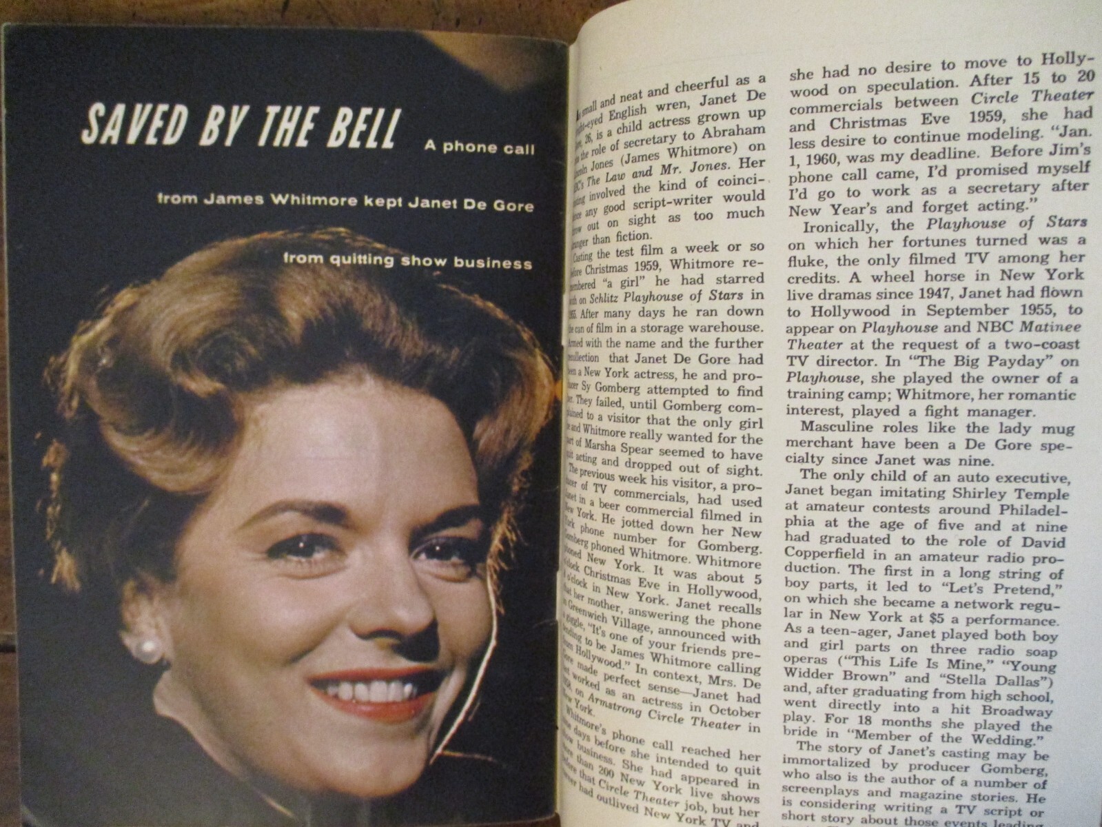 Marc 4-1961 TV Guide(JANET DE GORE/RAYMOND BURR/ZALE PARRY/SEA HUNT/PERRY MASON