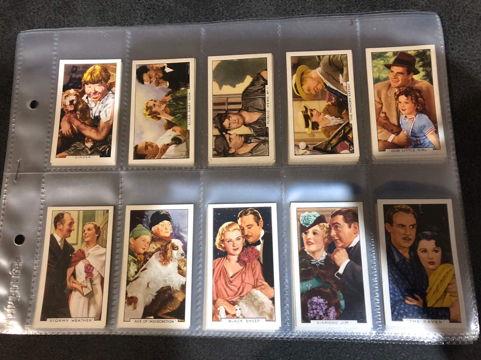 1936 Gallagher Cigarettes Film Episodes COMPLETE SET 48 Cards – Temple Hepburn