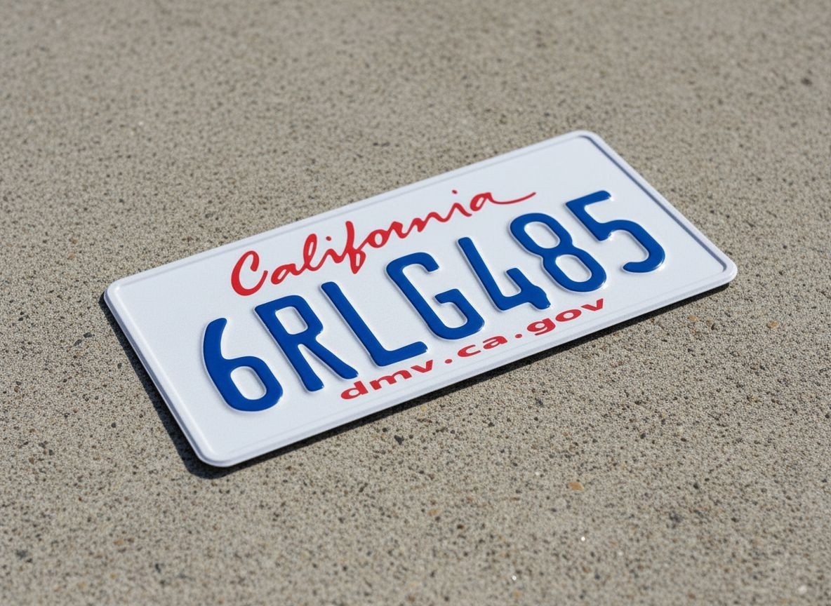 California METAL EMBOSSED Custom License Plate Personalized CAR Auto REPLICA