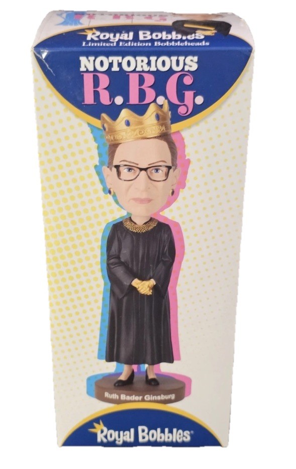 Royal Bobbles Notorious R.B.G. Ruth Bader Ginsburg Bobblehead | 8 Inches Tall