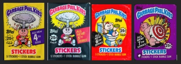 GPK Unopened Original Wax Packs 4 PACKS Series 4, 5, 6, & 7 Garbage Pail Kids OS