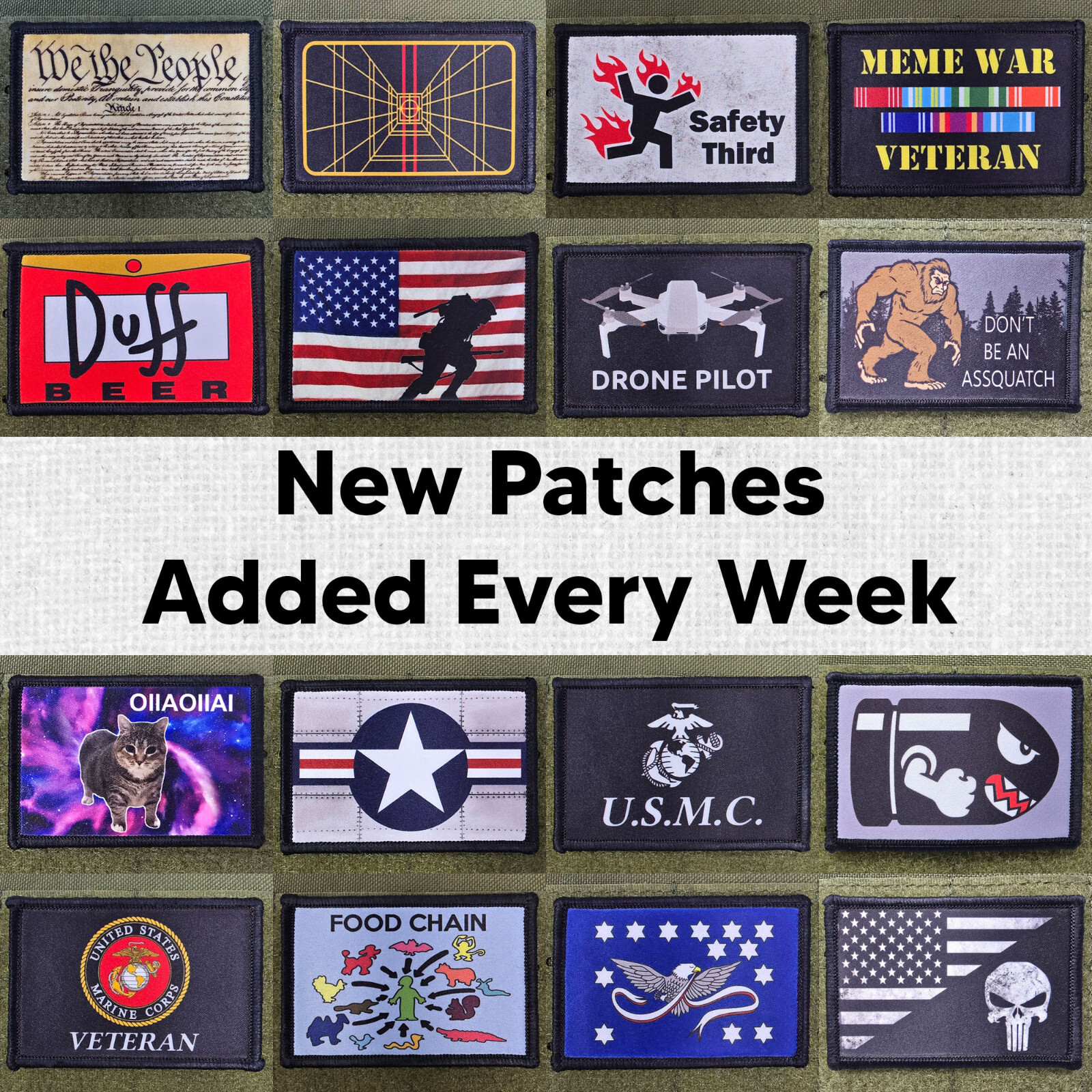 Smoking Cat Patch Moral Tactical Meme Kitty USA Hook & Loop 3×2