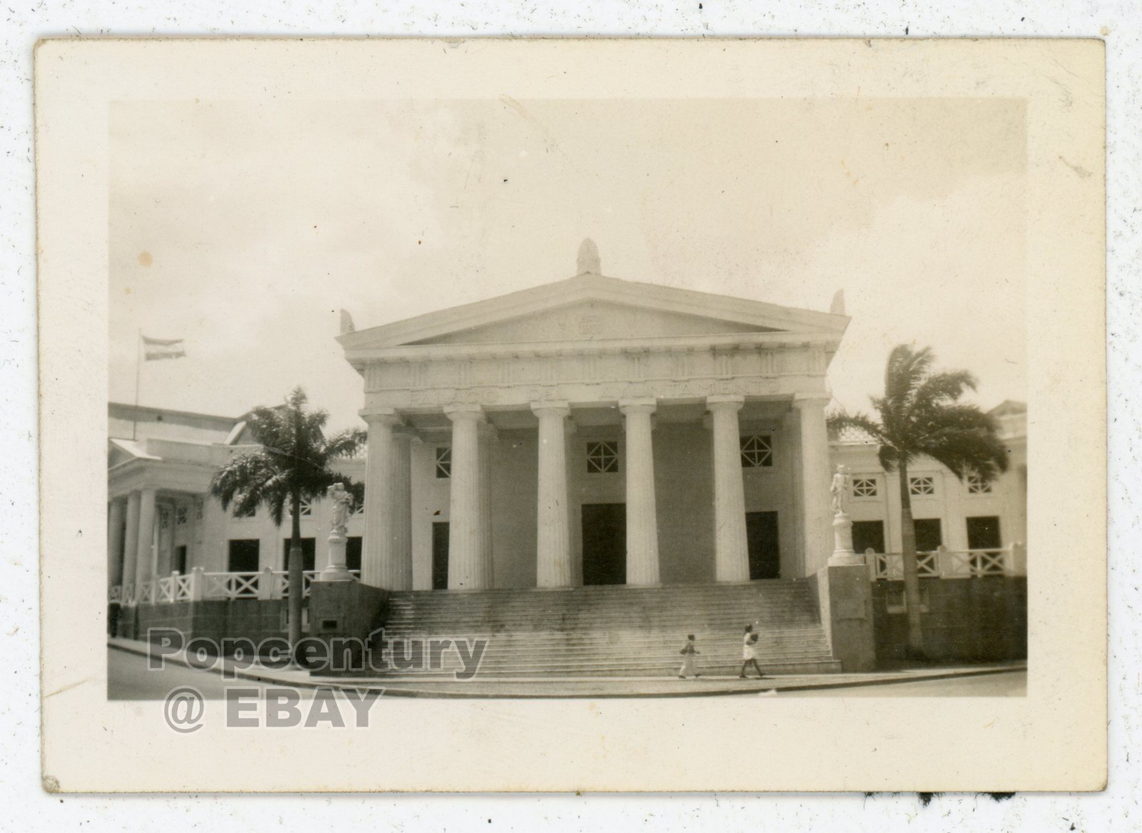 Vintage 1944 Photograph Nicaragua Managua Old City Hall Sharp Photo