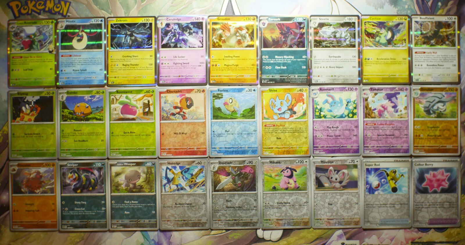Rare Pokemon S&V Holo / Reverse Holo Bundle Various Sets Cynthia’s Roserade