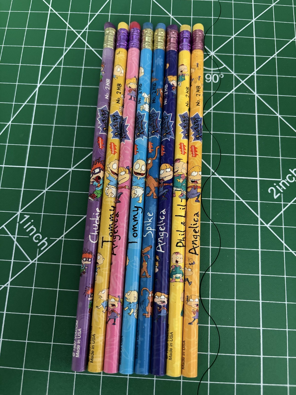 Vintage Rugrats Pencils 1997-1998 Nickelodeon Sanford Pencil Lot of 8 Different