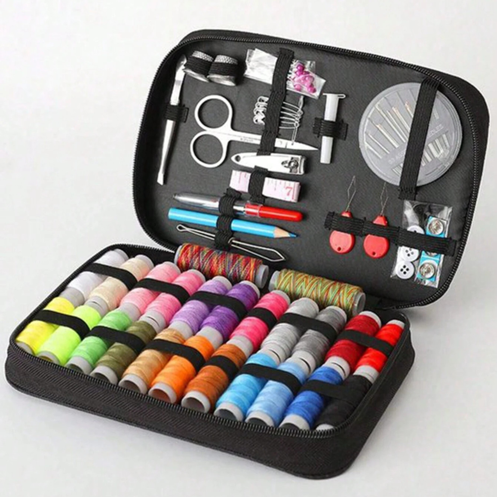 1pc Portable Sewing Kit 10pcs/Set Thread Box Hand Stitching Sewing Tools
