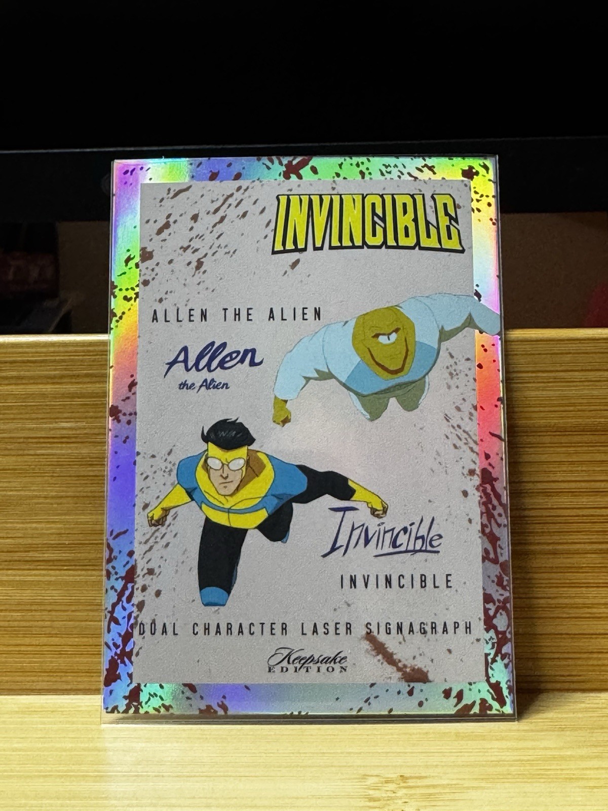 Super Products Inc. Invincible Keepsake Dual Laser Allen the Alien Card #371