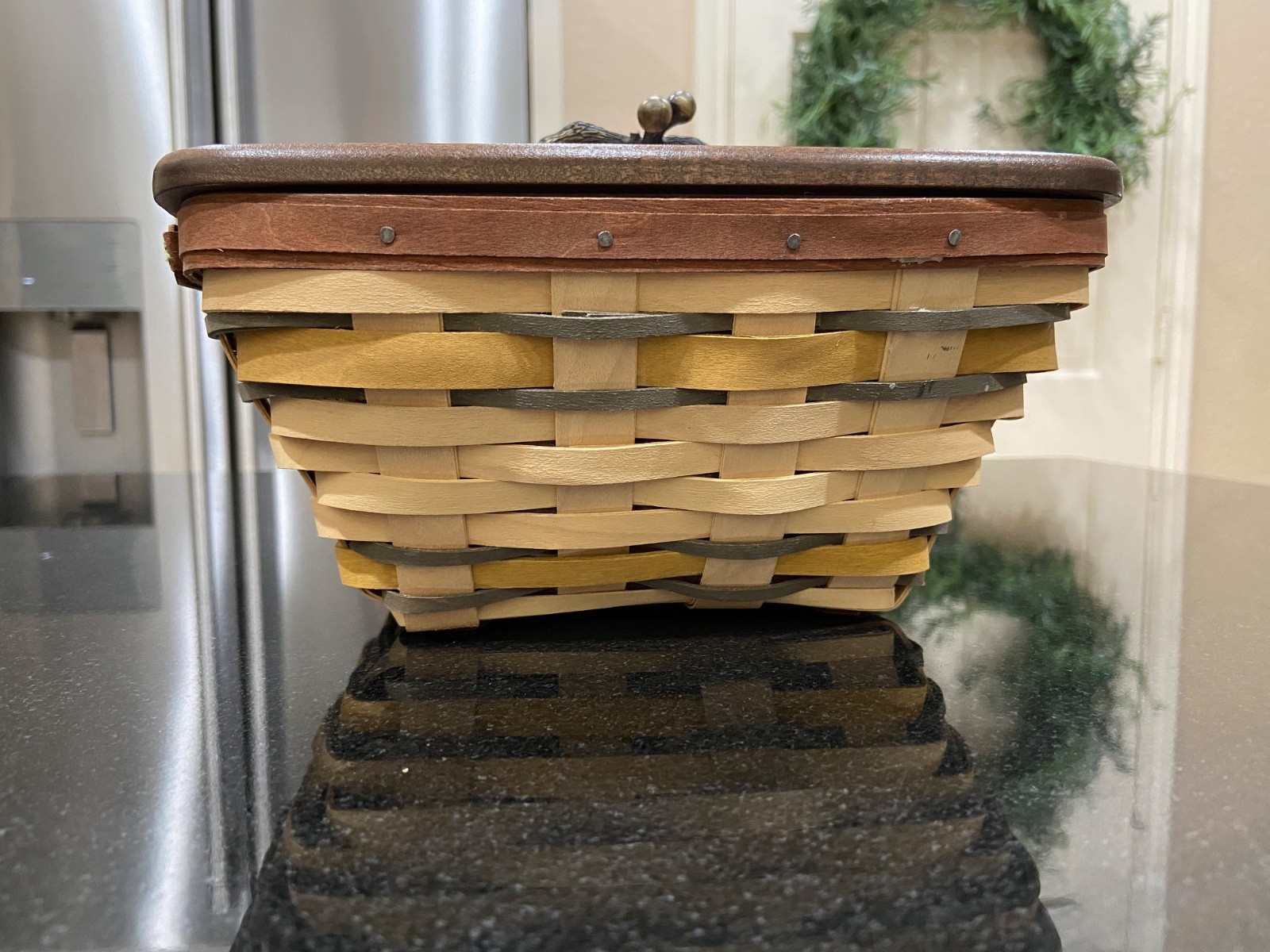 NEW! Gorgeous Longaberger 2011 Golden Fields Medium Flare Basket Combo