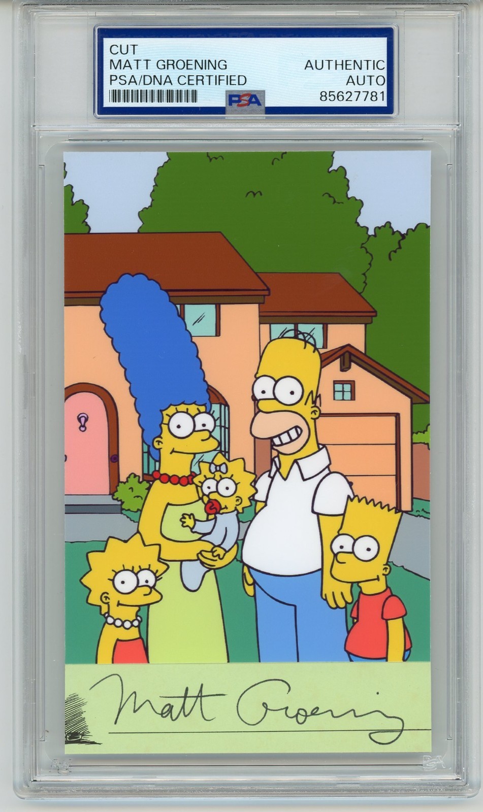 Matt Groening ~ Signed Autographed The Simpsons Signature ~ PSA DNA Encased