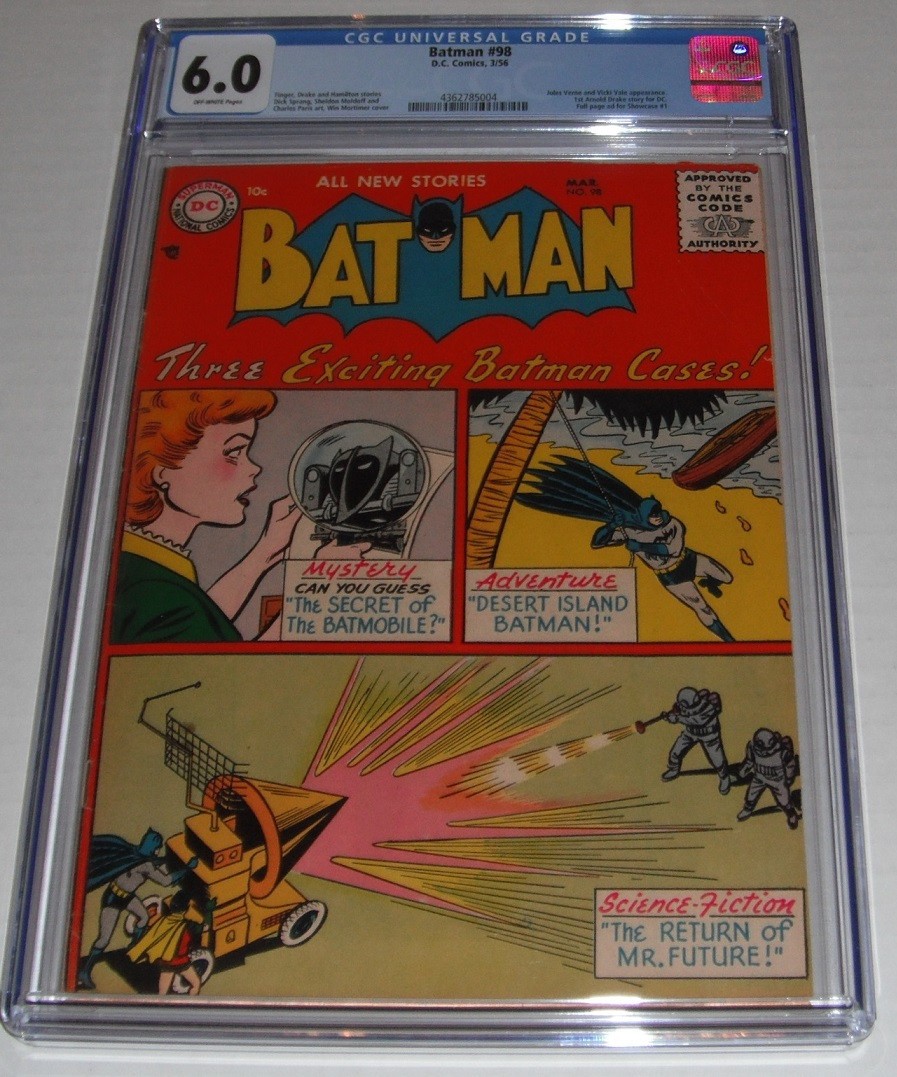 Batman # 98…CGC Universal slab 6.0 Fine grade-1956 comic book–bxi