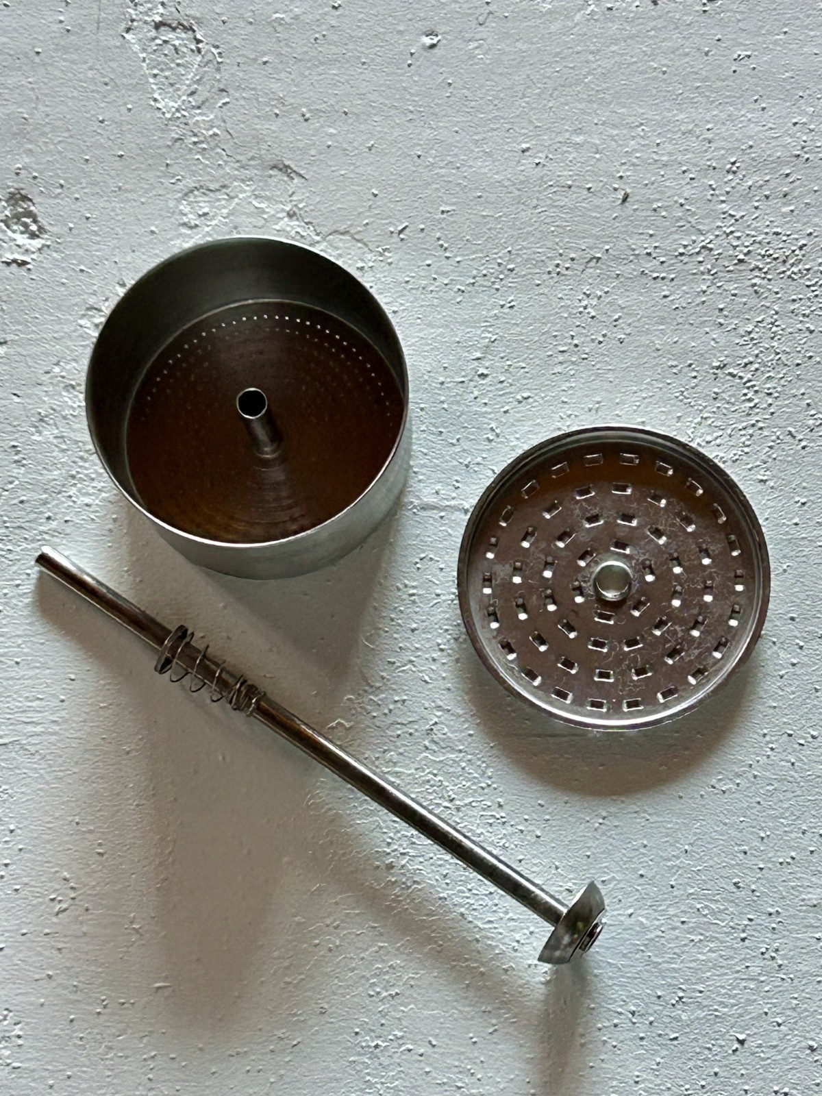 PRESTO PERCOLATOR PARTS – BASKET, TOP AND STEM FROM 12 CUP MODEL