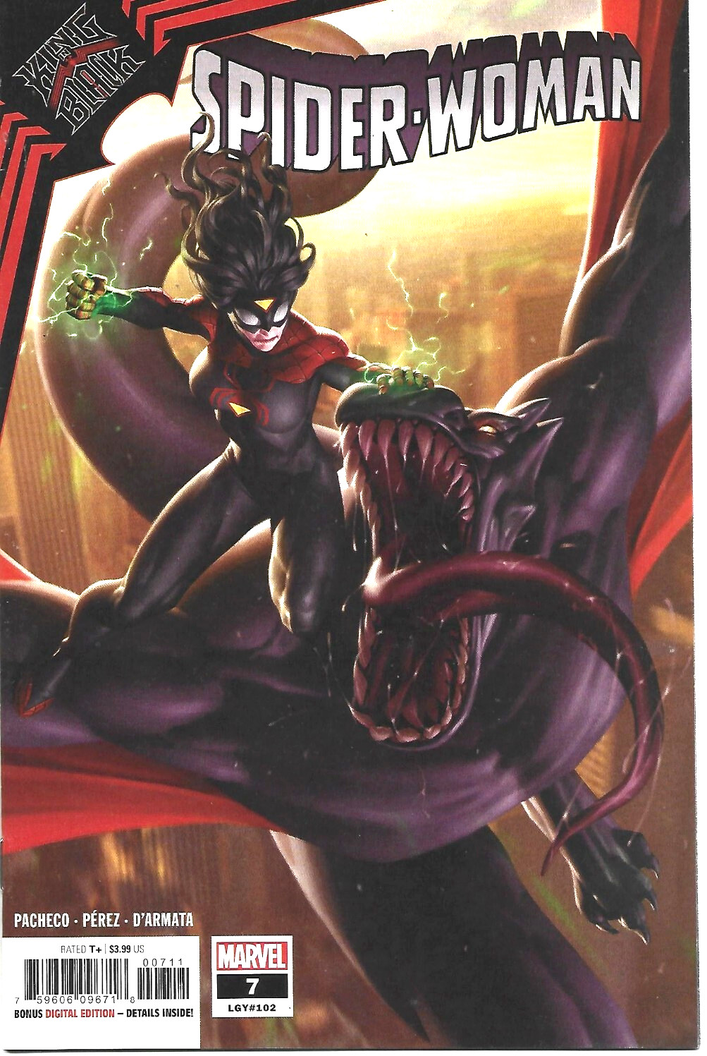 SPIDER-WOMAN #7 JUNG-GEUN YOON COVER A MARVEL COMICS 2021 BAGGED AND BOARDED