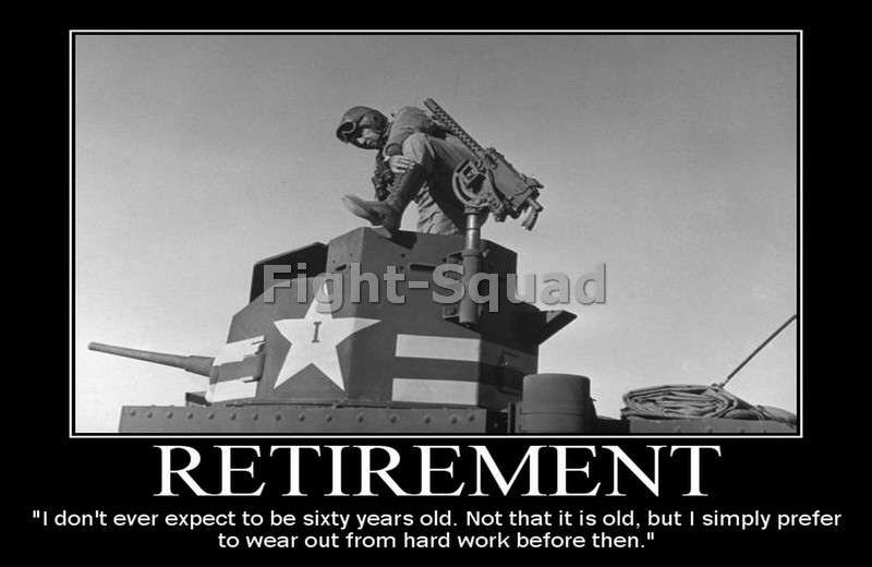 WW2 Picture Photo General George Patton quote about Retirement 2847