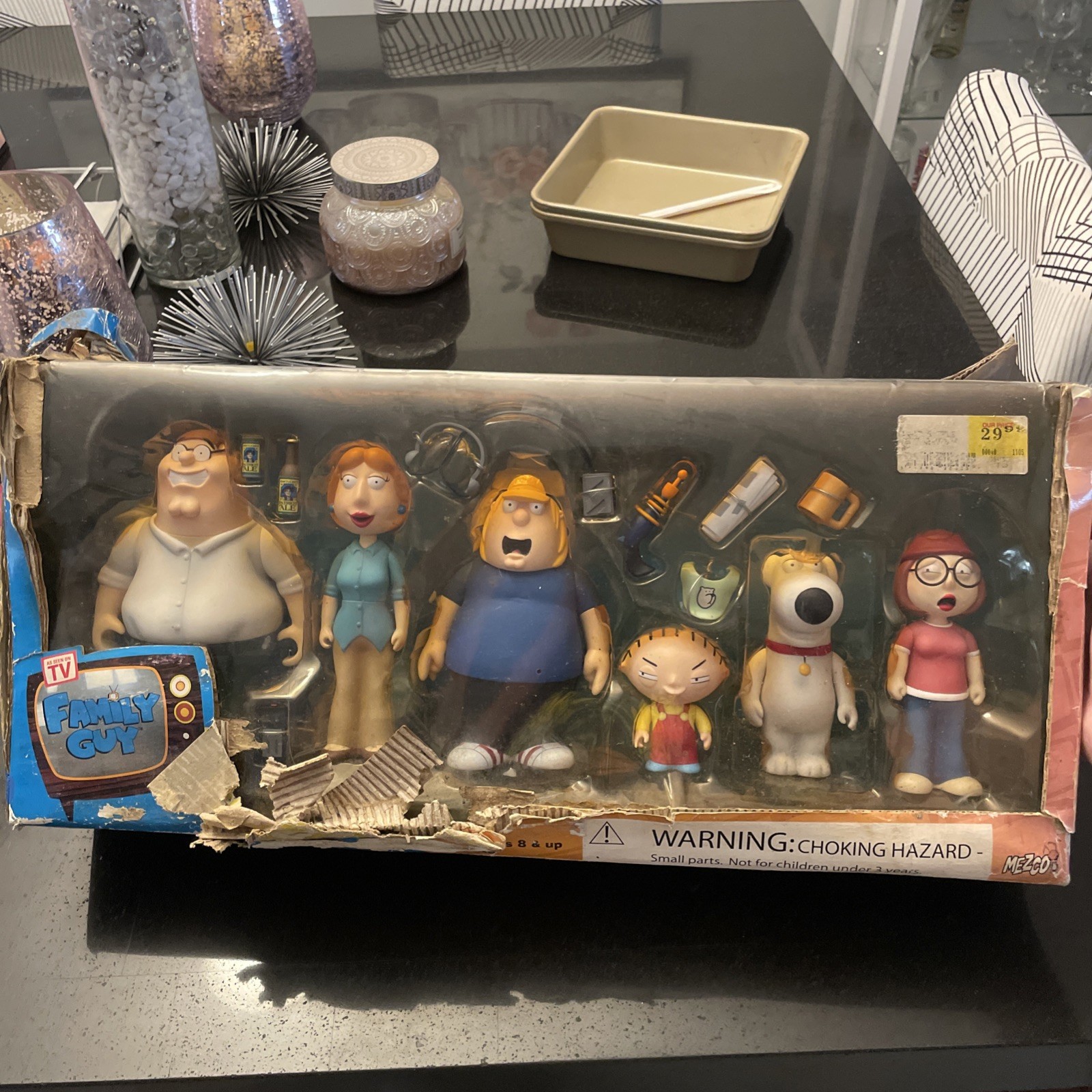 Mezco Family Guy Set Figures Peter Lois Chris Stewie Brian- 2006 in box complete