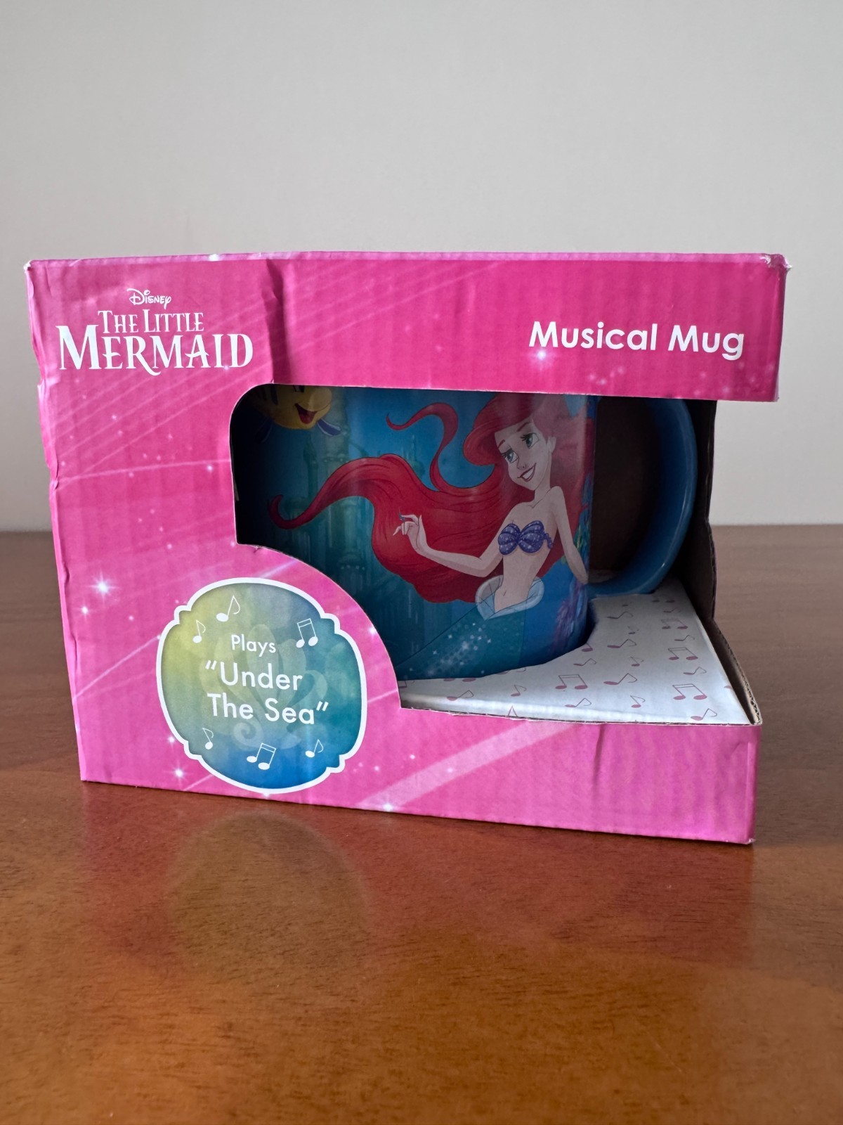 Disney The Little Mermaid Musical Mug “Under the Sea” Ariel Coffee Cup w/ Box