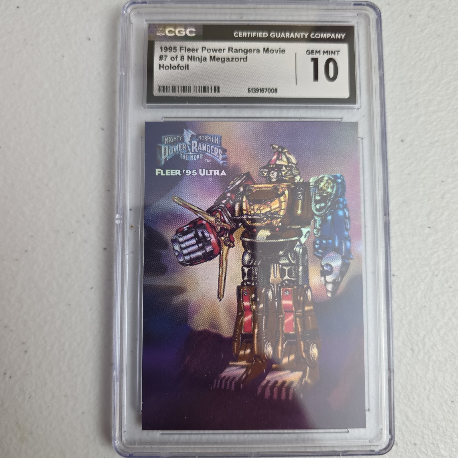 1995 Fleer Ultra Power Rangers the Movie Ninja Megazord #7 Foil