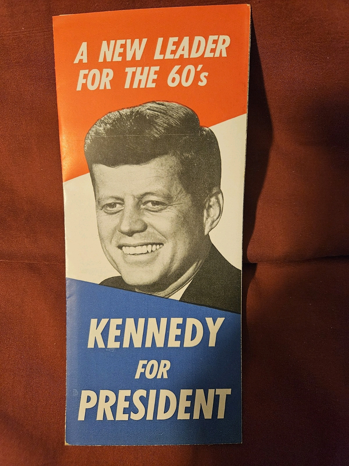 Vintage 1960 John F. Kennedy “NEW LEADER FOR THE 60’s” Campaign Brochure