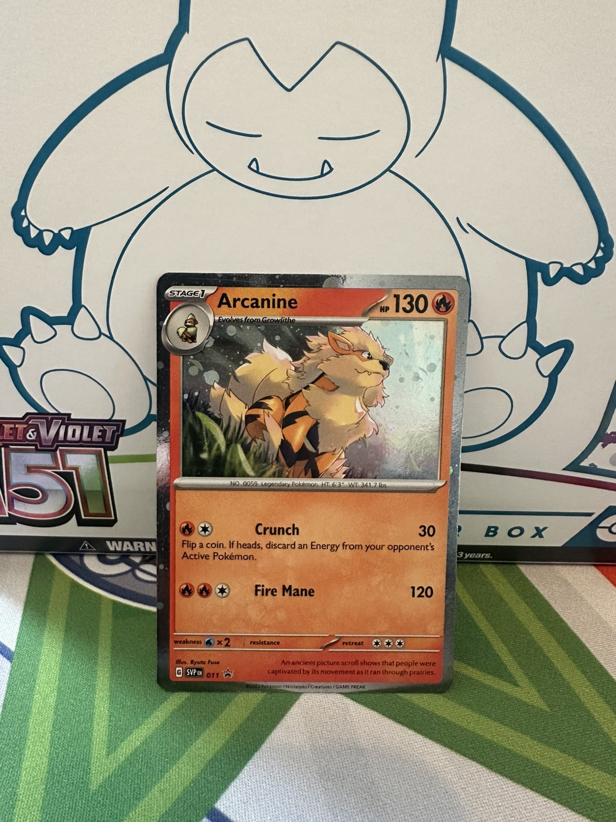 Pokémon TCG Arcanine Black Star Promo Cosmos Holo 11