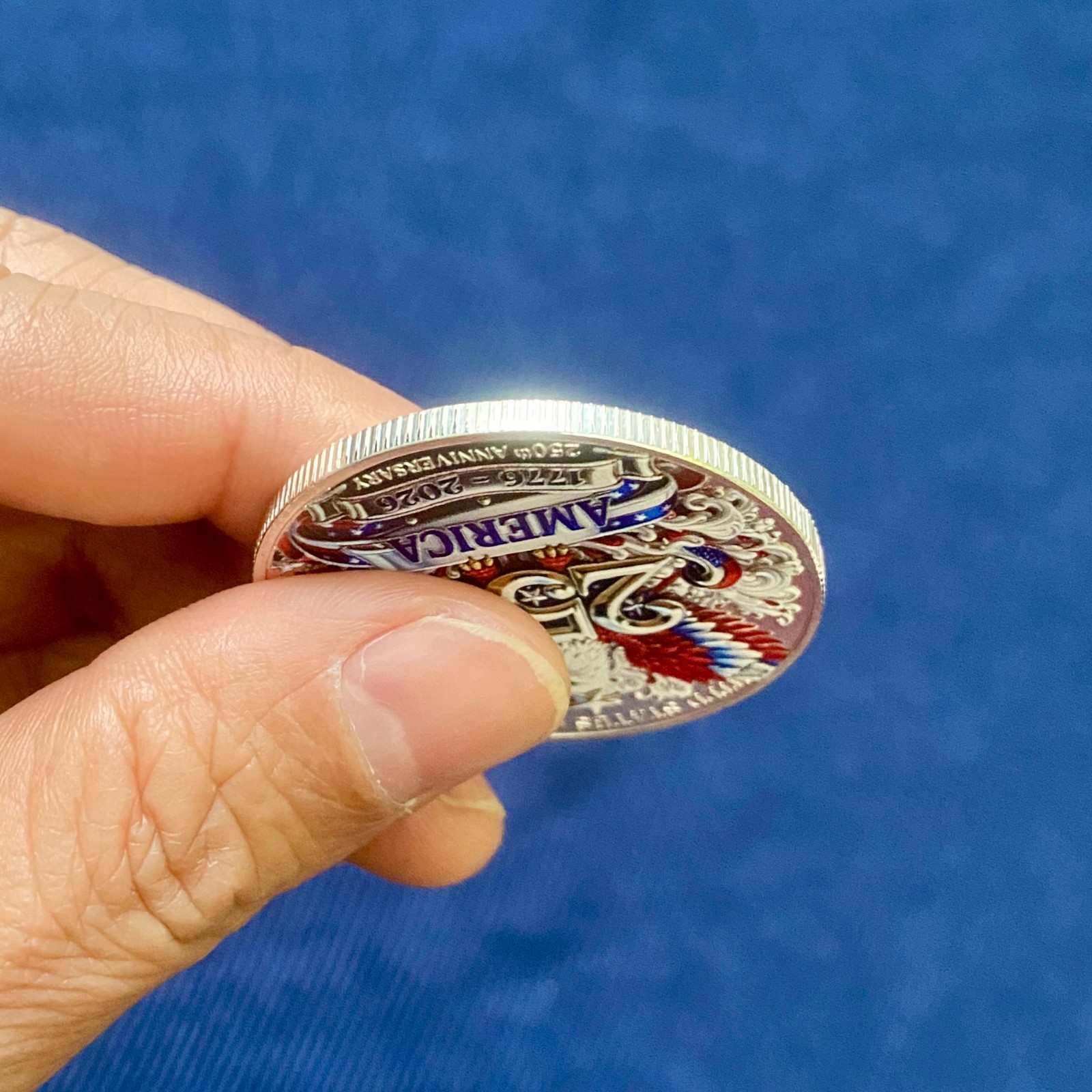 America 250 Challenge Coin 1776-2026 Patriotic Collectible Semiquincentennial