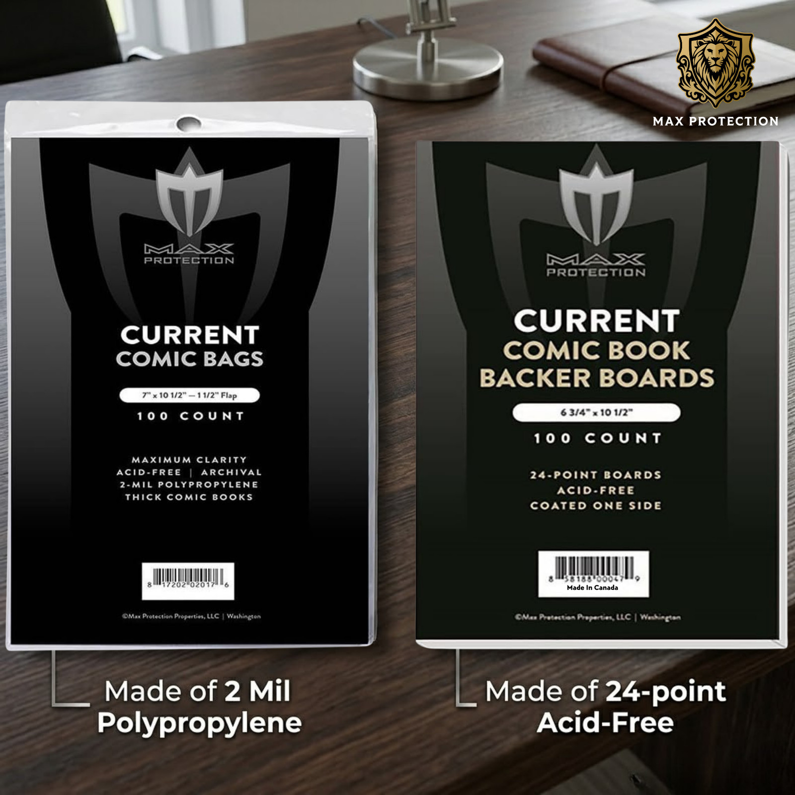 500 Thick Current Modern Comic Book Bags and Boards – 7″X10-1/2″ – Acid Free