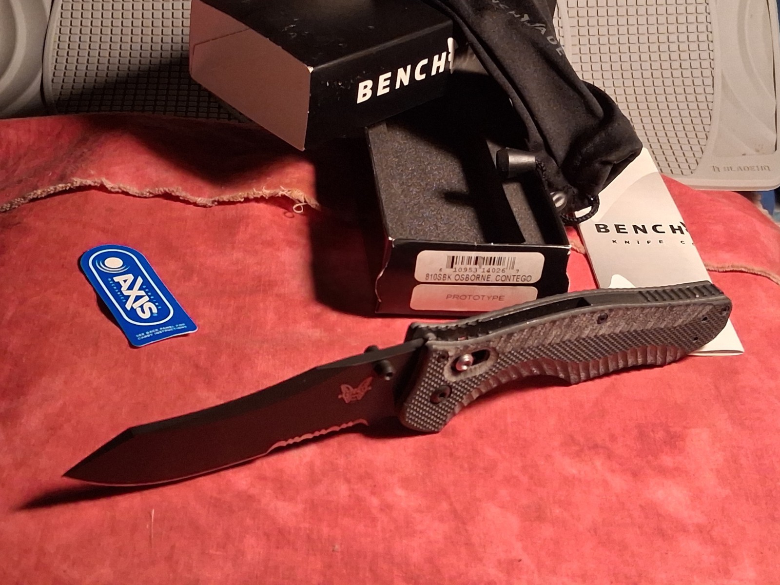 ✨PROTOTYPE✨ Benchmade🦋 ⚡CONTEGO⚡ 810SBK (LayerG10/CPM-M4) Brand New! 🎁