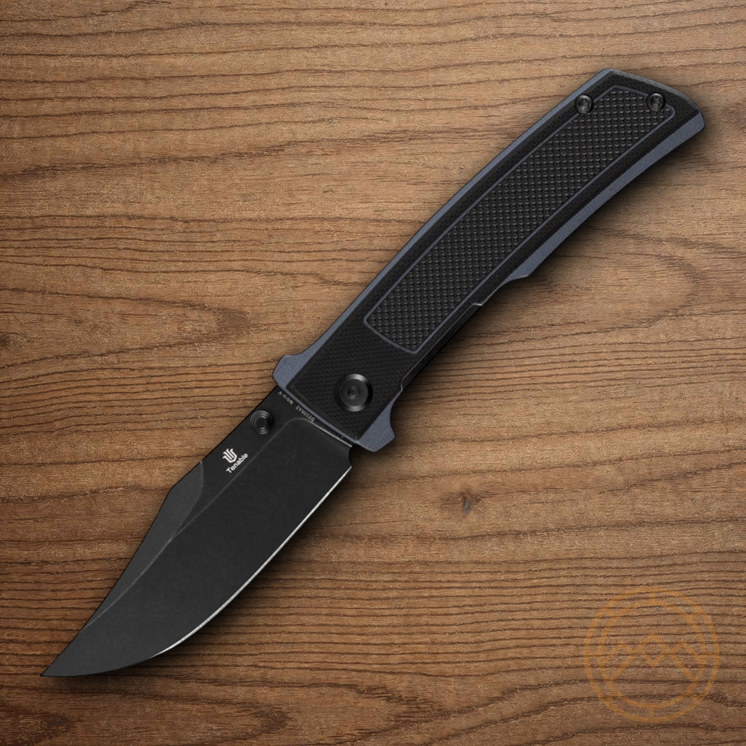 Tenable Knives Linerlock Bison Folding Knife 3.25 Nitro V Steel Blade G10 Handle