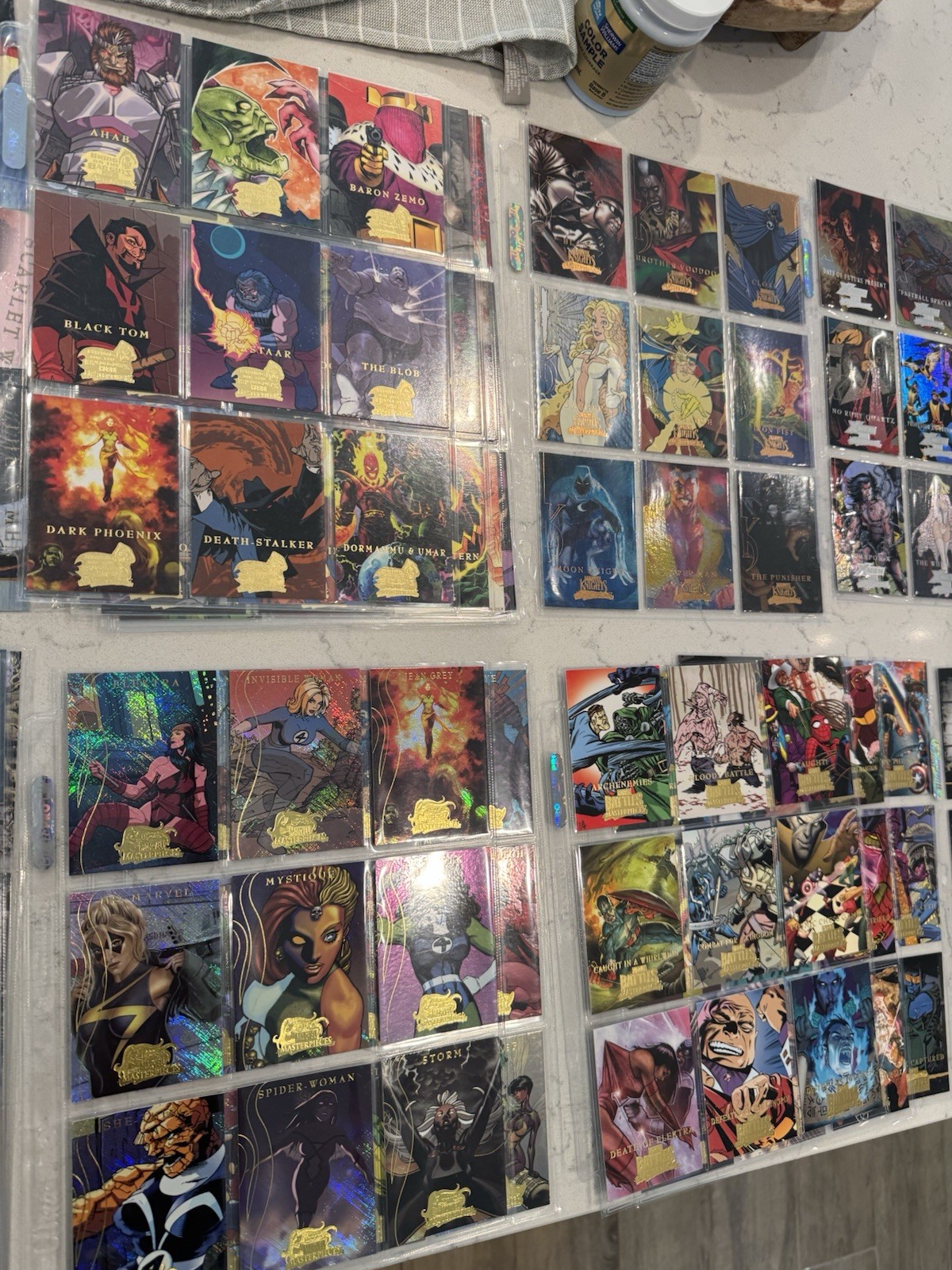 2008 Marvel Masterpieces Mini-Master Base Set + Insert Sets + Promo + Toppers