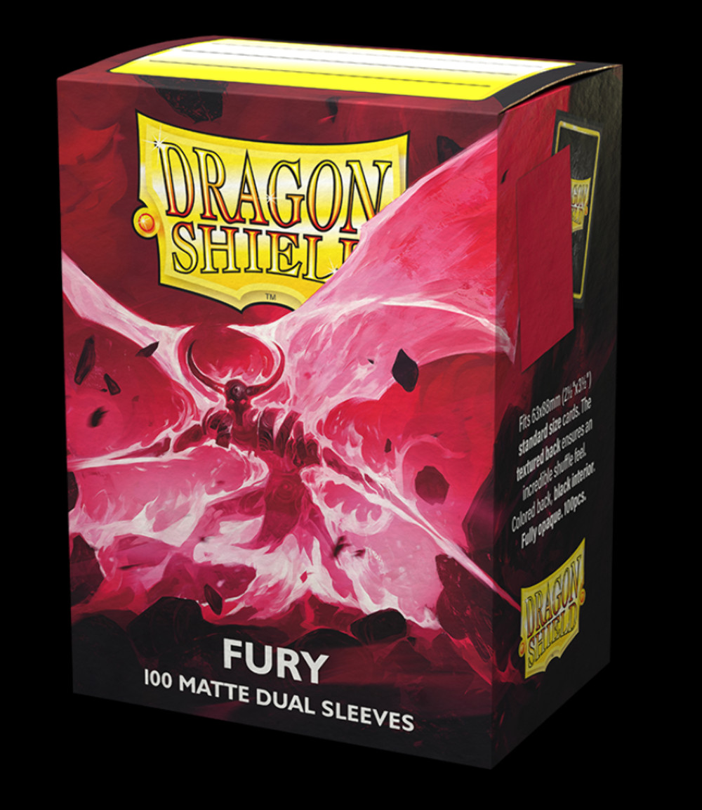 Dragon Shield Dual Matte Card Sleeves – Fury (100 Sleeves) – MTG Pokémon