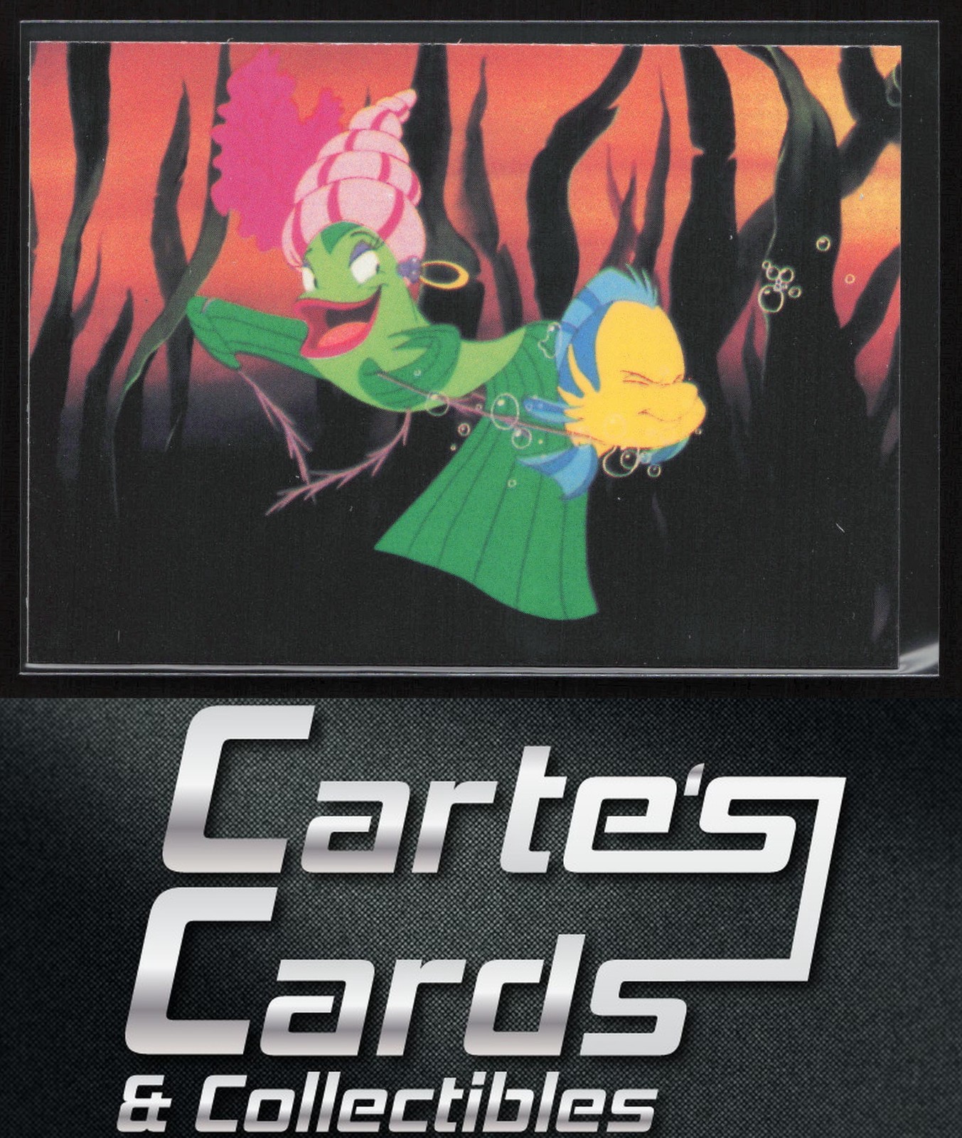 Everyone on the ocean floor joins the act. E 1991 Pro Set The Little Mermaid #34