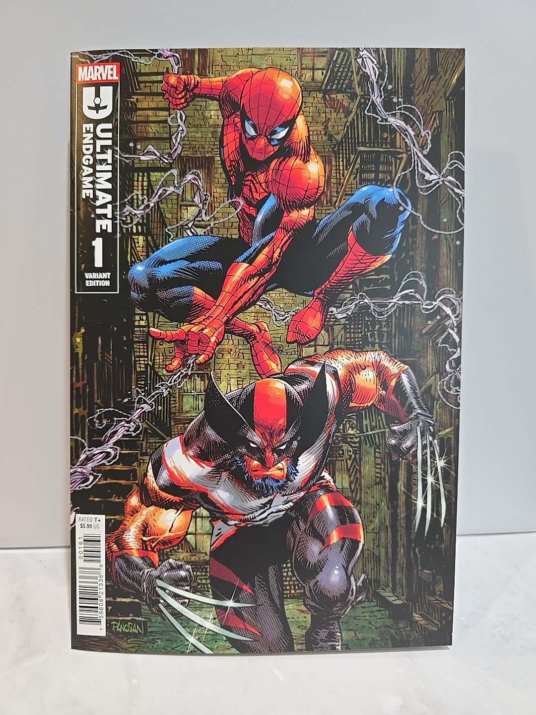 ULTIMATE ENDGAME #1 COVER F DAN PANOSIAN VARIANT – (FIRST PRINTING) SPINE TICKS