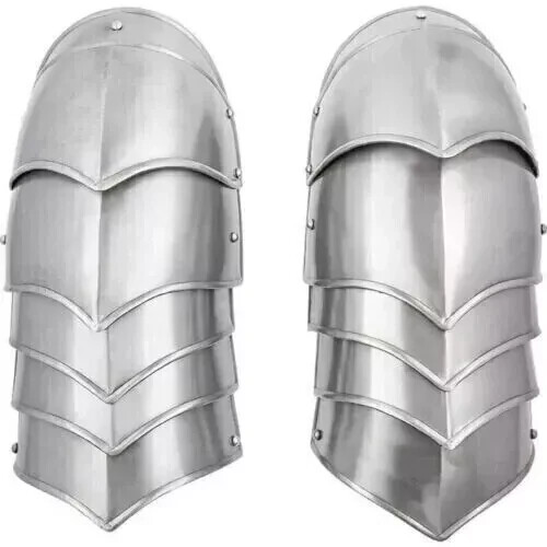Medieval Gorget Pauldrons Armor Pair of Shoulder Steel LARP Shoulder Guard Armor