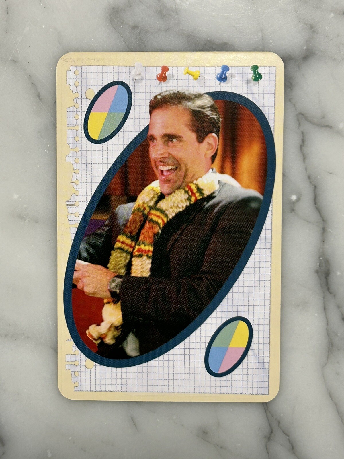 Steve Carell The Office Michael Scott 2021 Mattel UNO Wild Card RARE