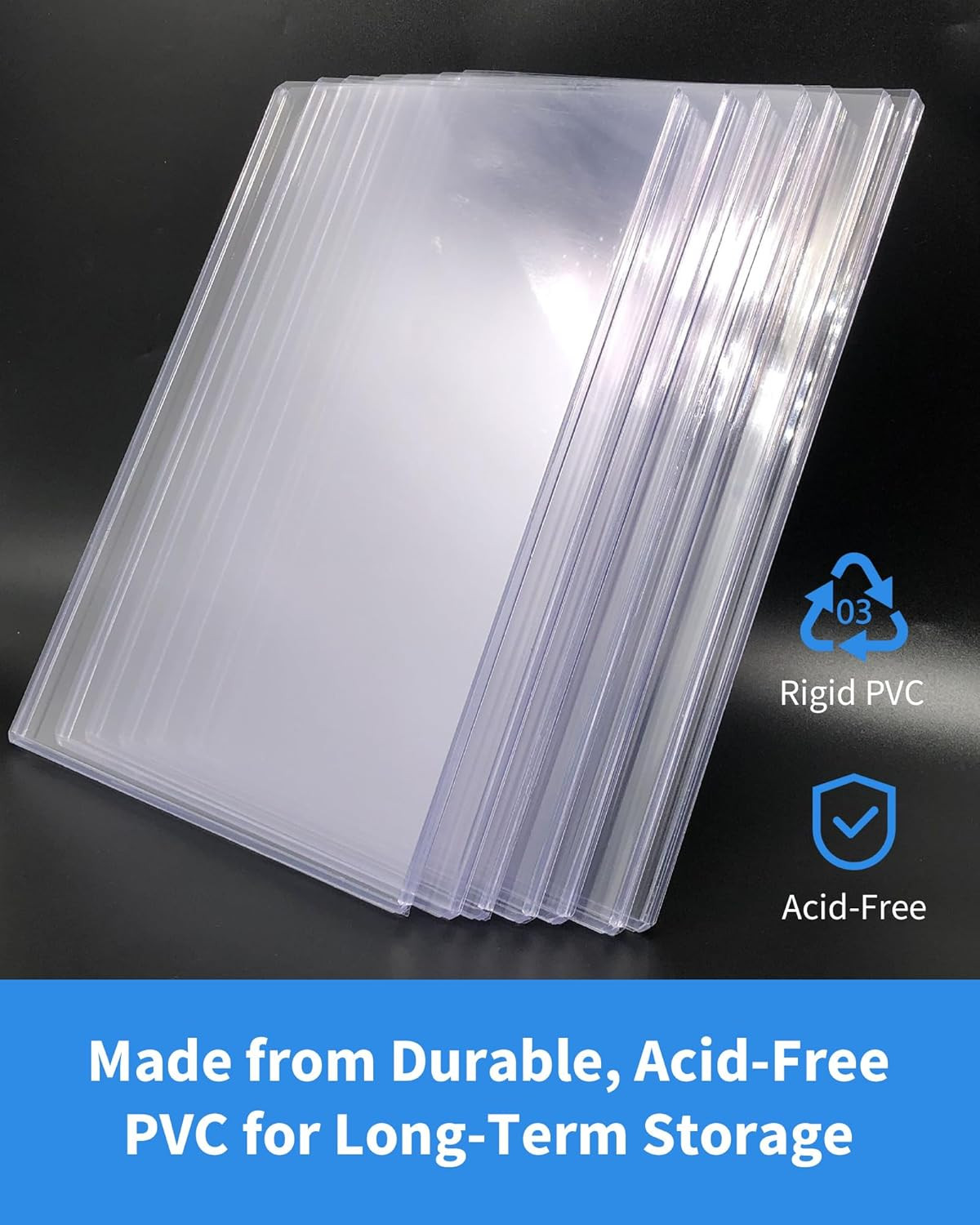 10 Pack Current Comic Book Top Loaders, 15 Mil Rigid PVC Hard Sleeves, 5Mm Deep