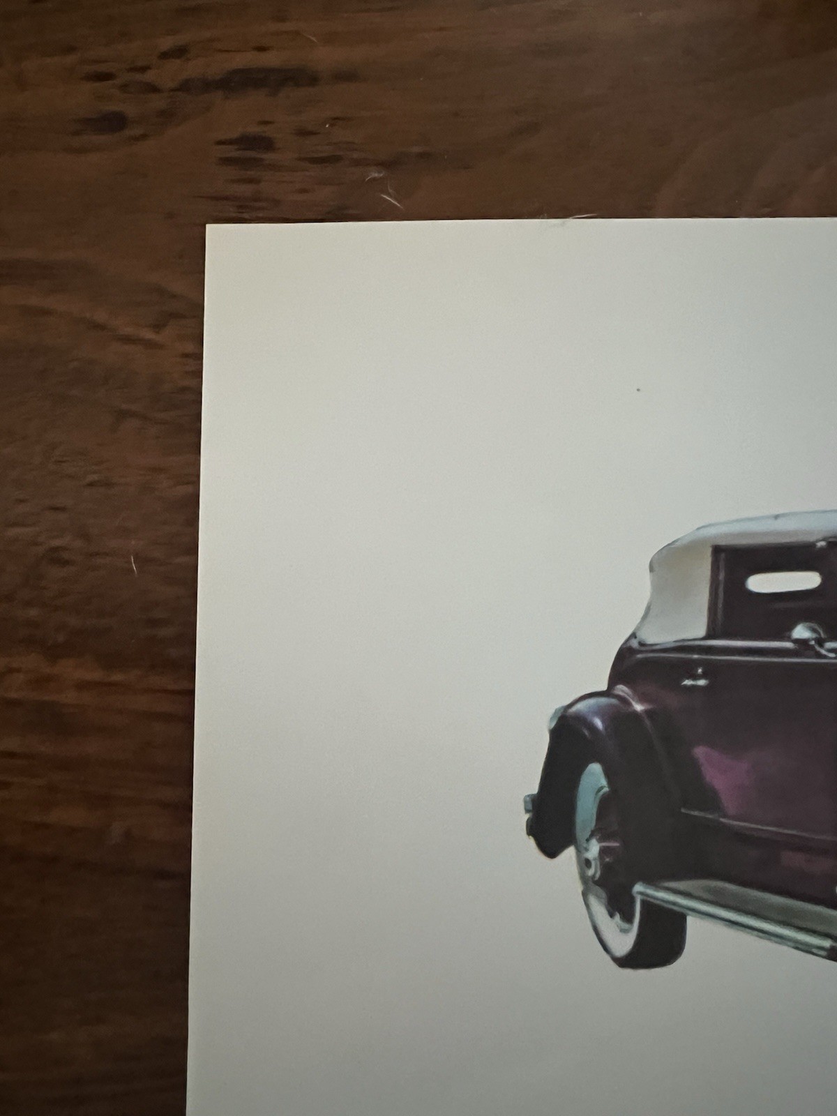 Classic Car Print Set – 1930 Packard, 1935 Auburn, 1937 Cord, 1934 Duesenberg