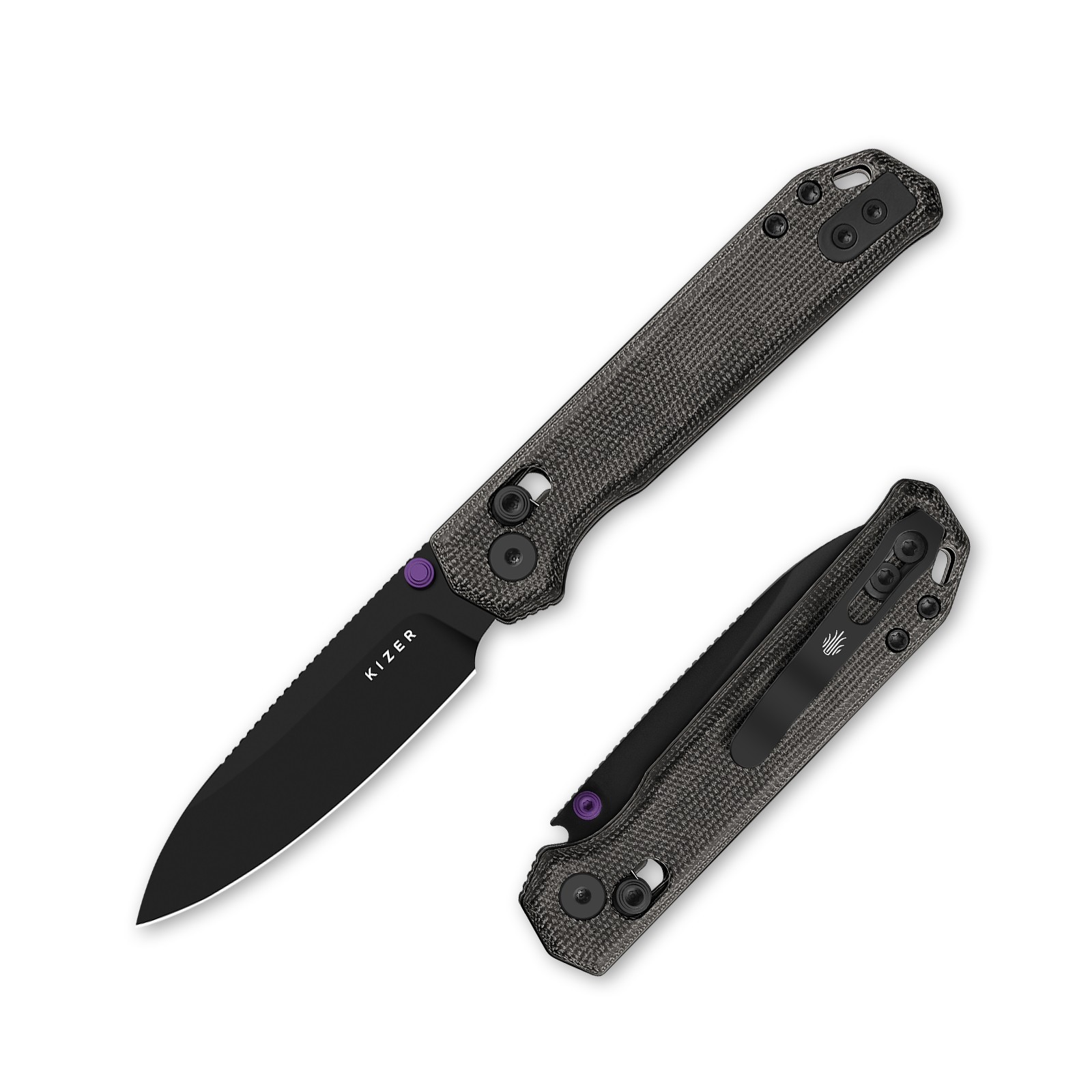 Kizer Begleiter 2.9 Folding Pocket Knife BD1N Blade micarta Handle V3458.2CDA1