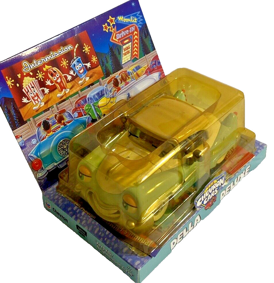Chevron Car Della Deluxe No 27 Baby Blue 2001 Convertible IN original packaging
