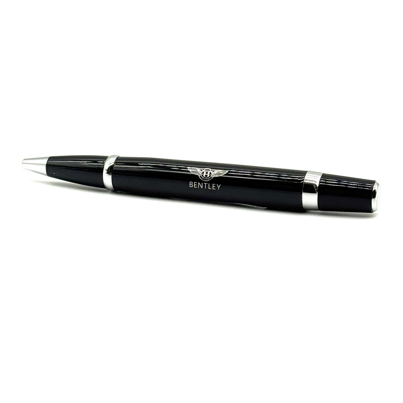 Bentley Motors Black and Silver Ballpoint Pen | Luxury Gift Boxed US Stock