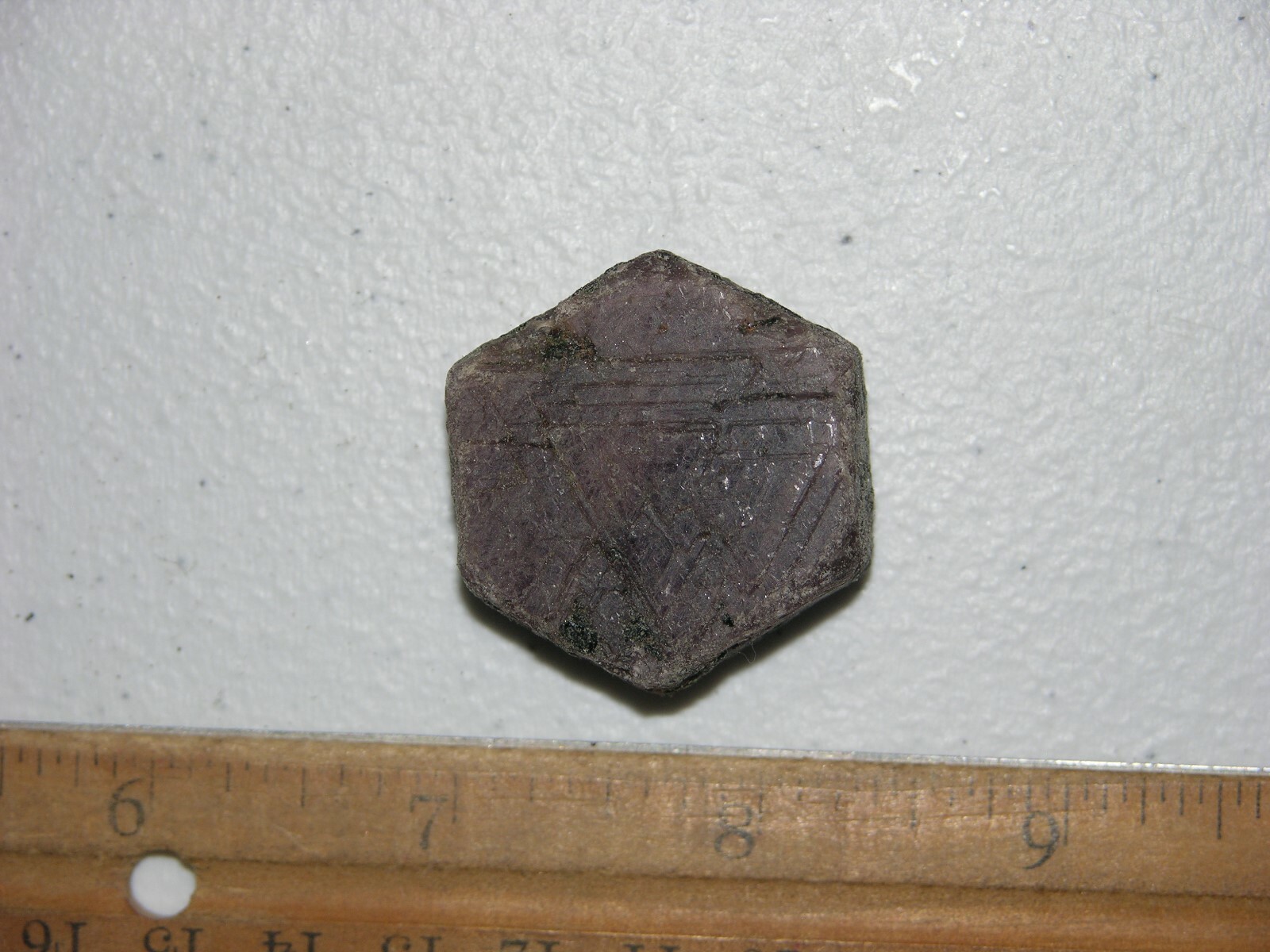 Ruby Recorder crystal all natural Madagascar 1 x 1 1/4 inch D11