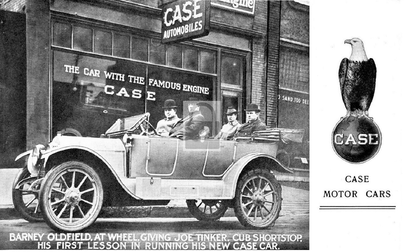 Barney Oldfield Motor Car Racing Case Automobile Engine – Reprint