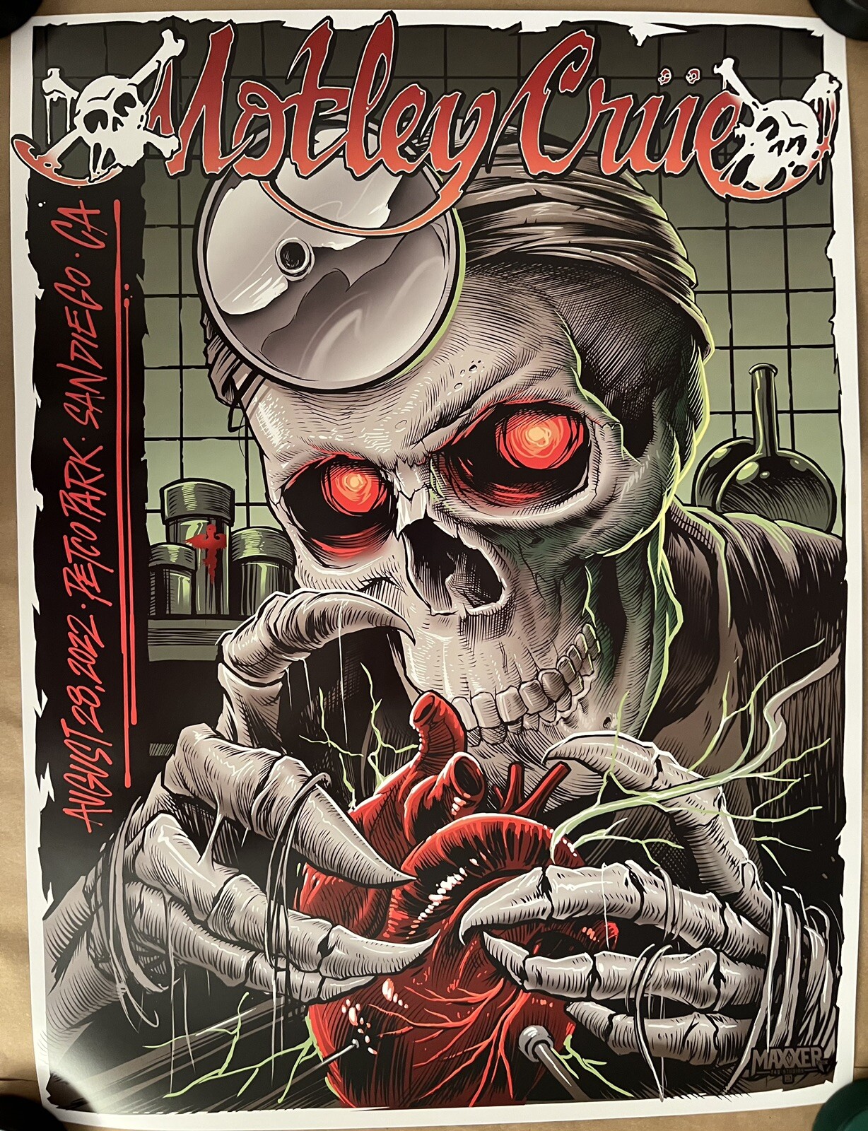 MOTLEY CRUE POSTER SAN DIEGO PETCO PARK MAXX242 STADIUM TOUR 8/22/2022 TOMMY LEE