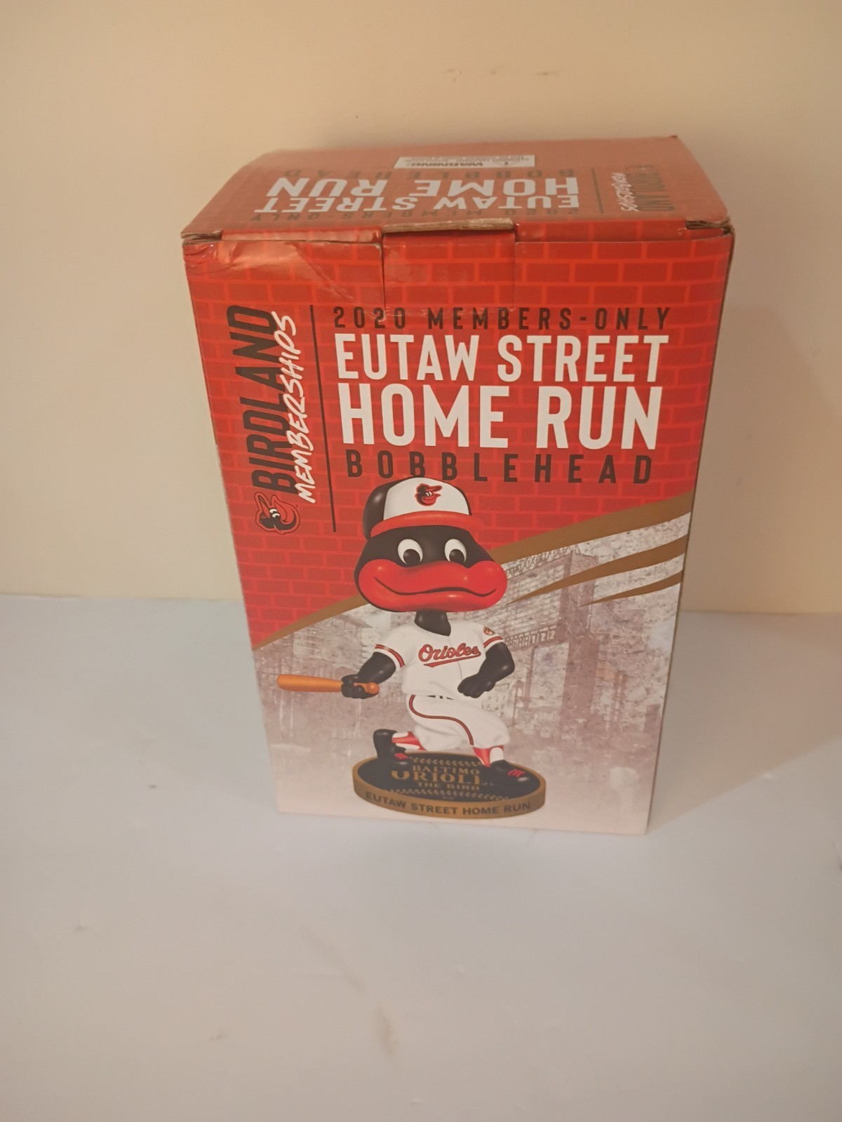 Baltimore Orioles Oriole Bird Eutaw St Homerun Members Only Bobblehead 2020