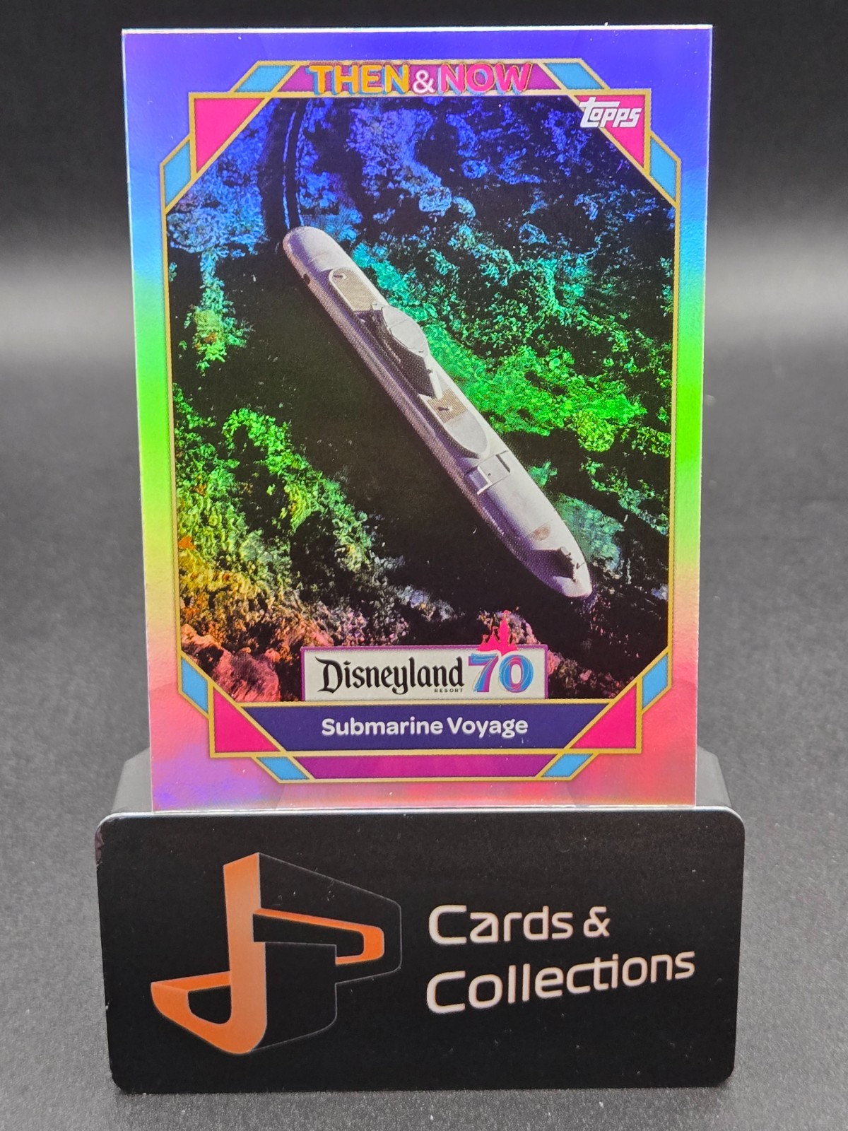 Topps Disneyland 70th Then & Now Submarine Voyage Rainbow Foil #63