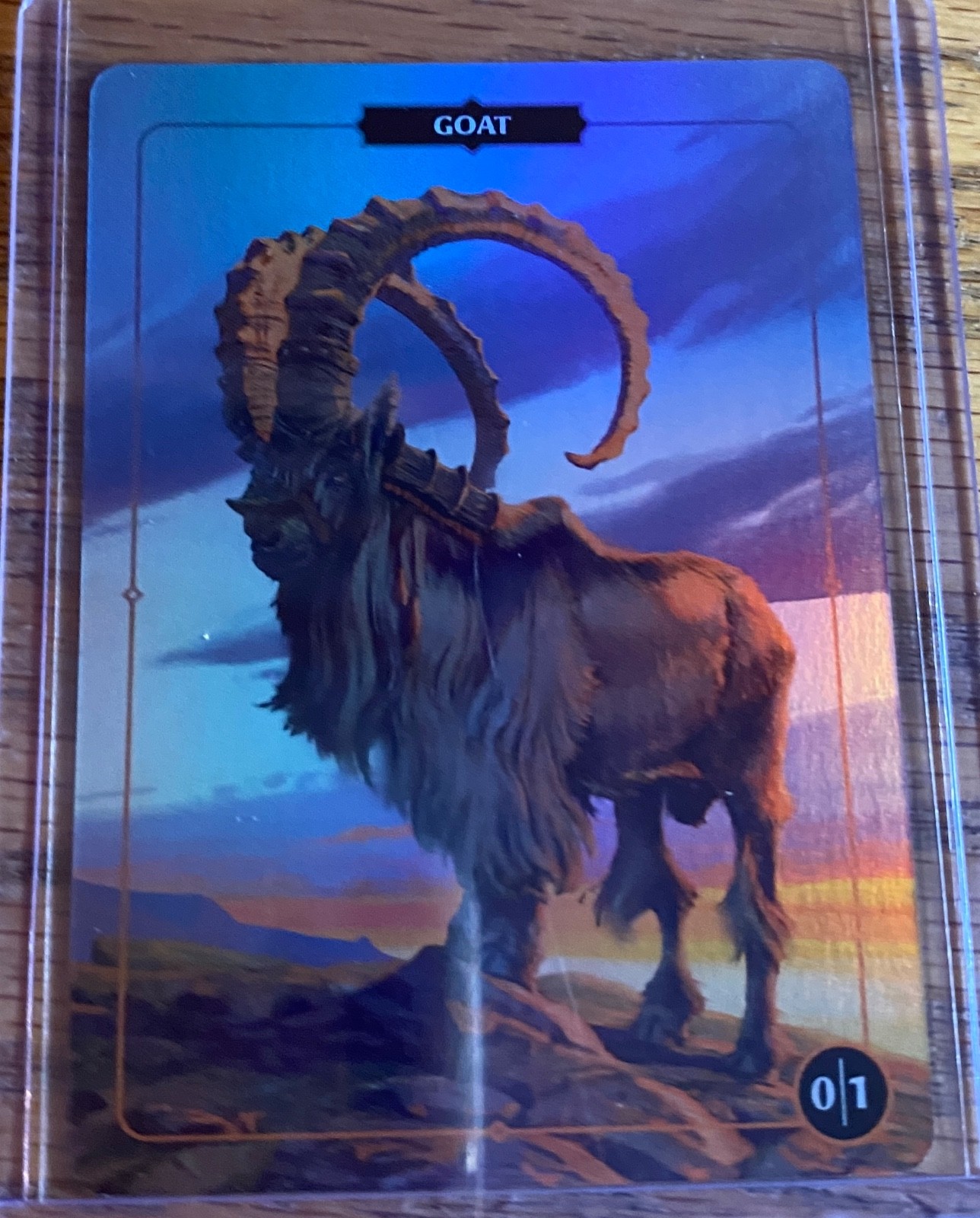 Goat 0/1 Aaron Miller Collector Tokens Foil Card Trading Card