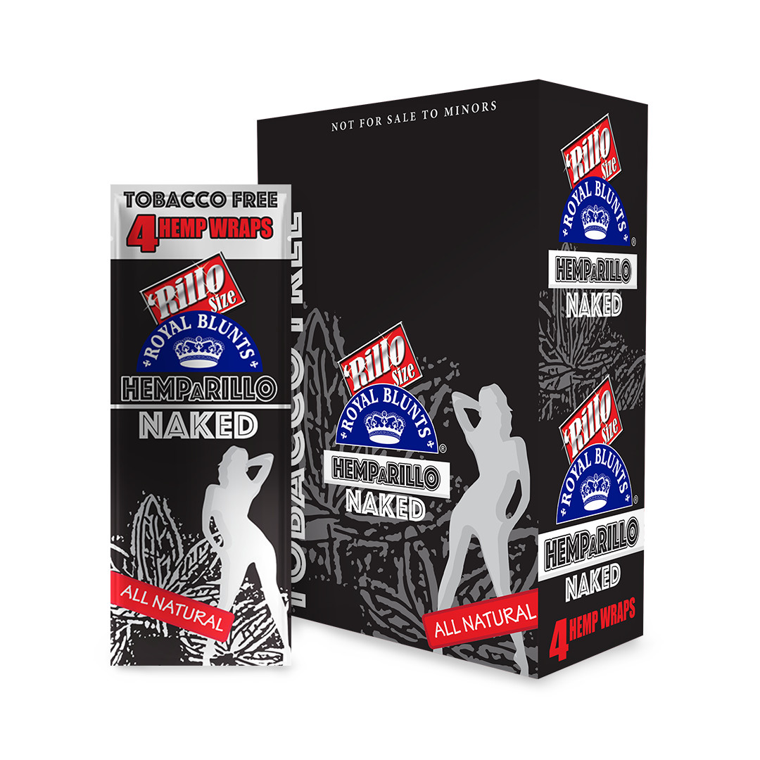 Royal Rillo Herbal Papers/Wraps Naked/Natural 5/4ct Packs=20pc