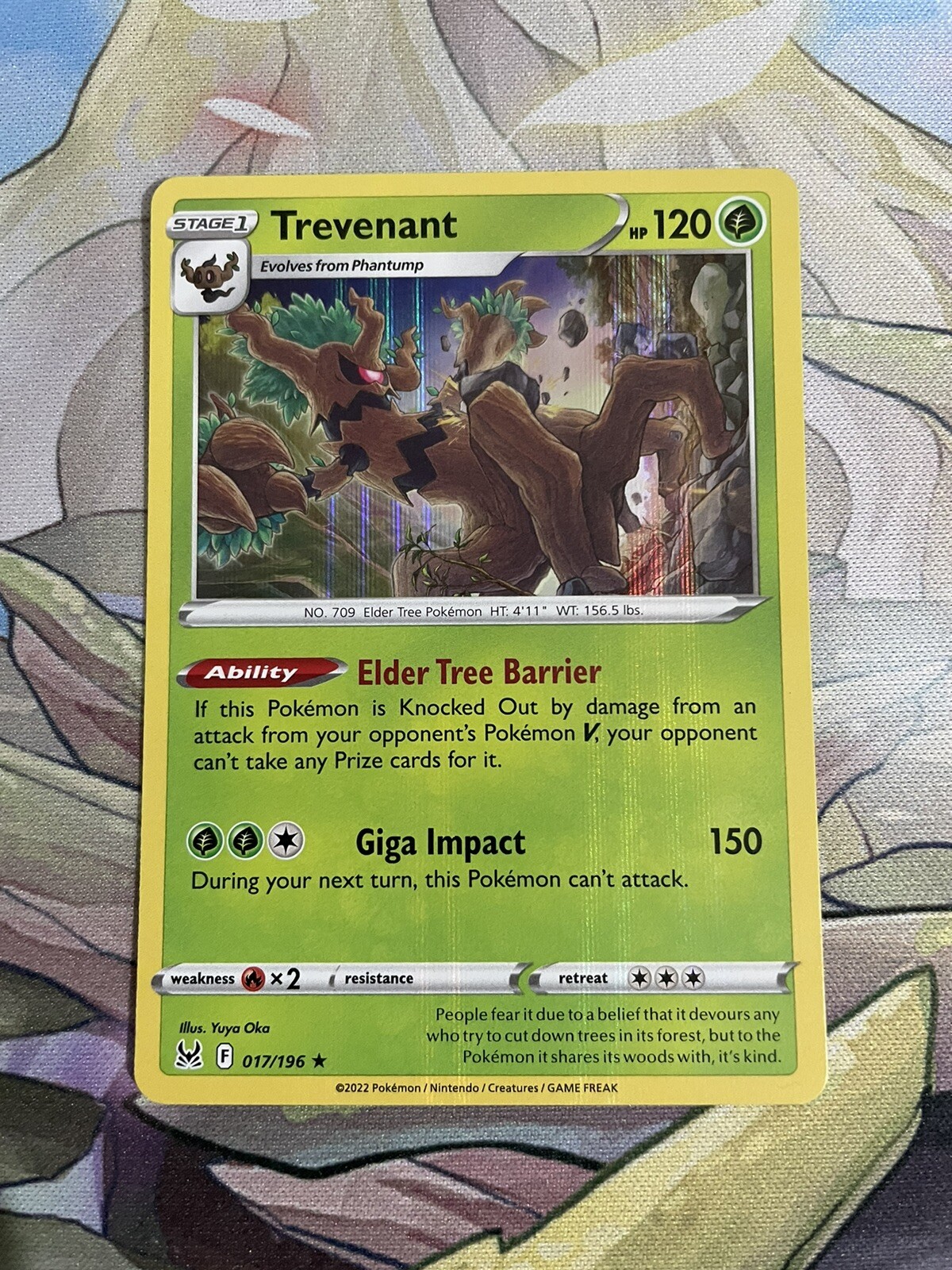 Trevenant – 017/196 – Lost Origin – Holo Rare – Pack Fresh