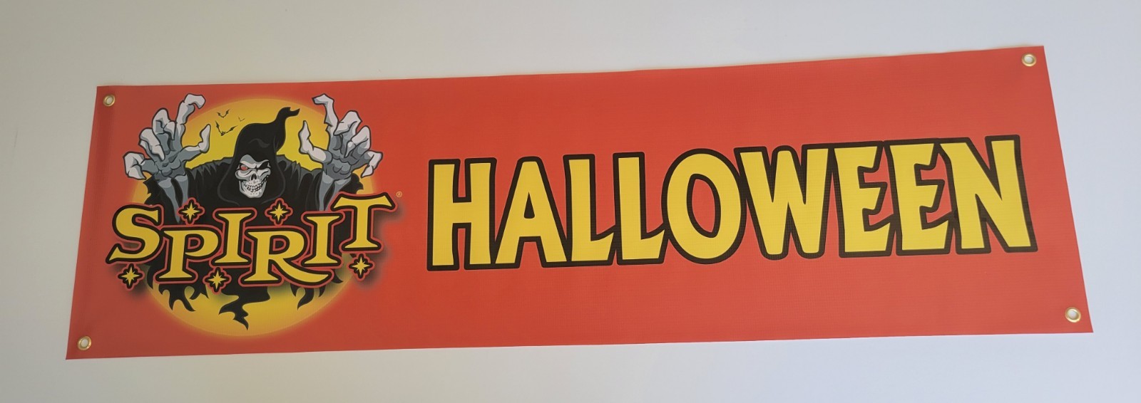 Spirit Halloween banner 14″ x 48″