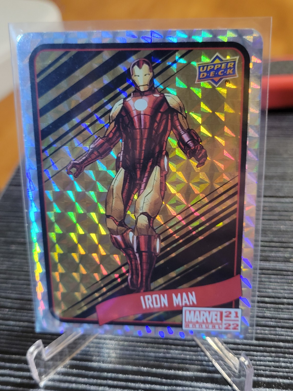2021-22 Marvel Annual Backscatters GOLD Parallel B9 Iron Man