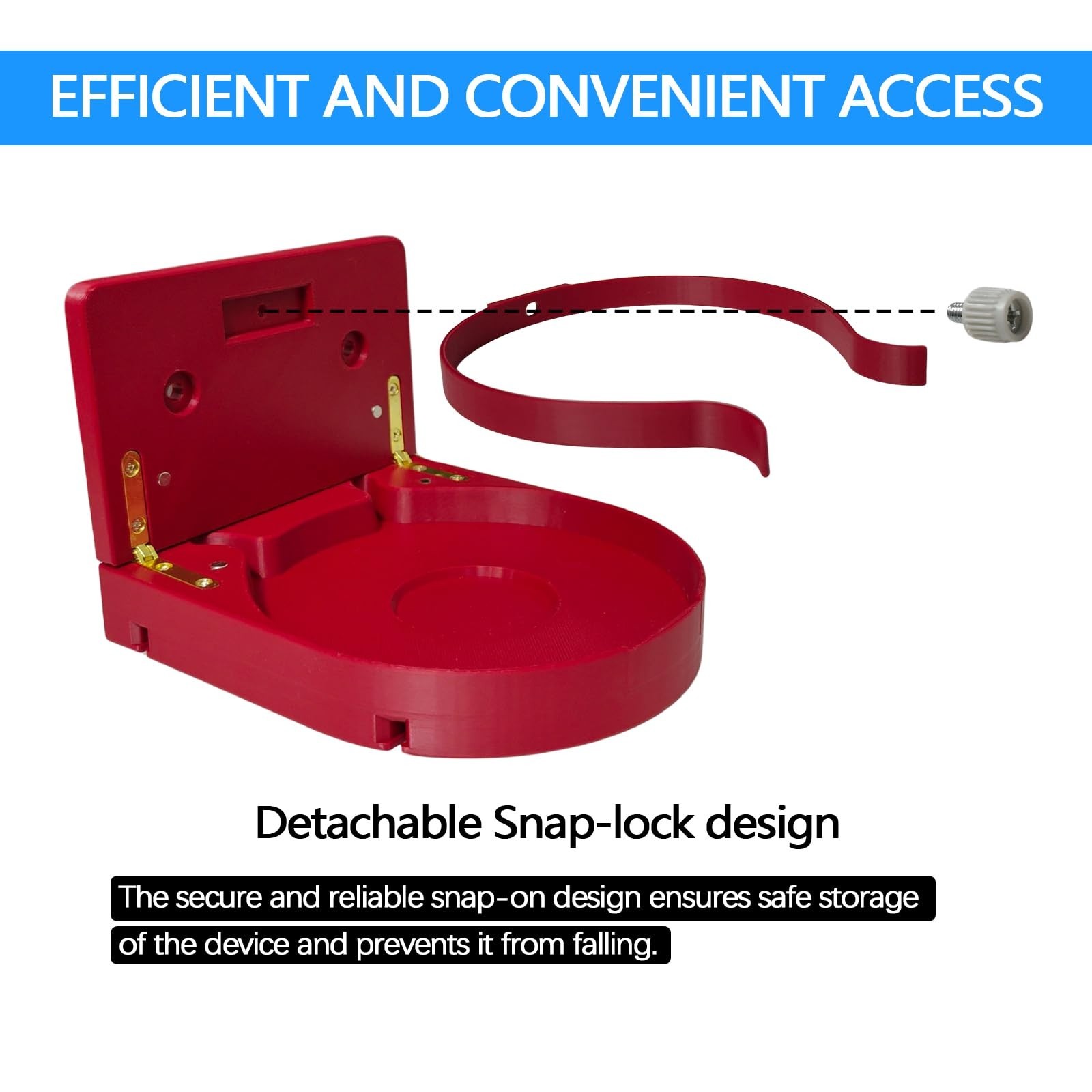Wall Mount First Aid Equipment | Choking Rescue Device Holder | High-Visibility